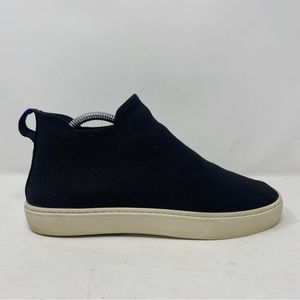 Rothys women’s Chelsea Black Knit Pull-On Ankle Boots Black Comfort 8.5 / 39 EUC